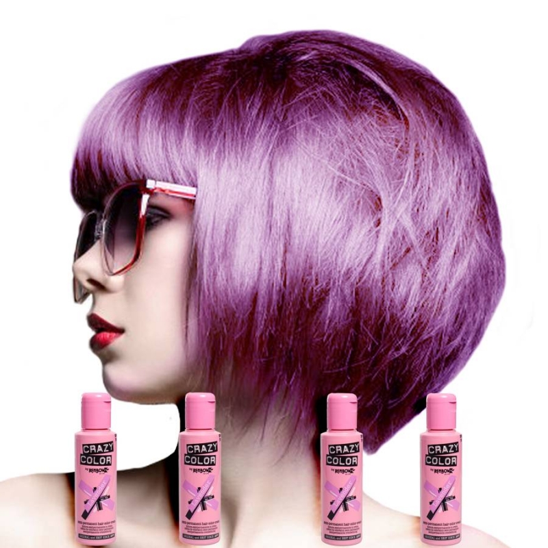 Crazy Color Semi Permanent Hair Color Lavender...