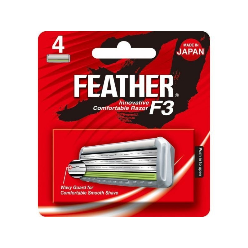 Feather Innovative Comfortable Razor F3 Blades...