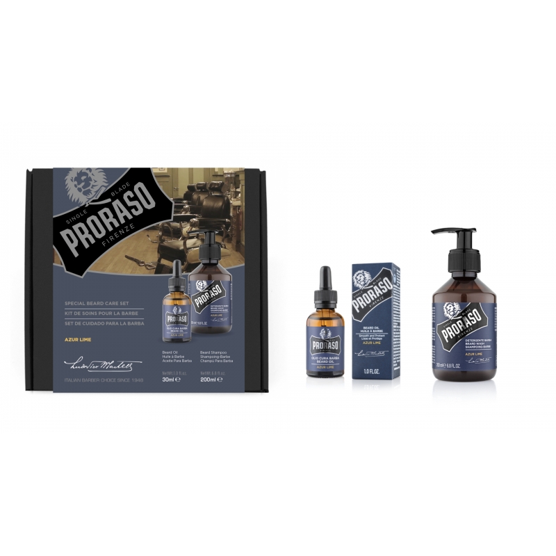 Proraso Duo Pack Beard Gift Set Azur Lime,...