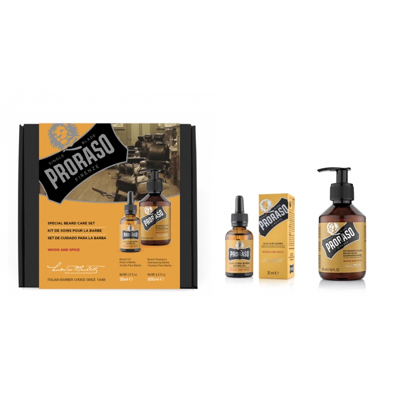 Proraso Duo Pack Beard Gift Set Wood and Spice,...