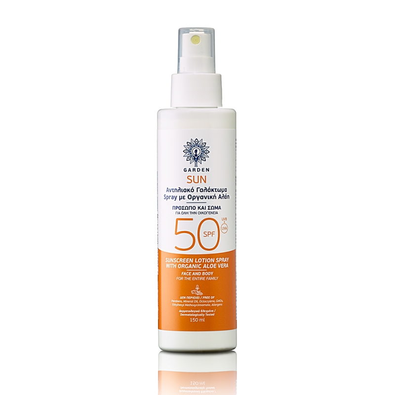 Garden Sunscreen Spray Face & Body Cream SPF50...