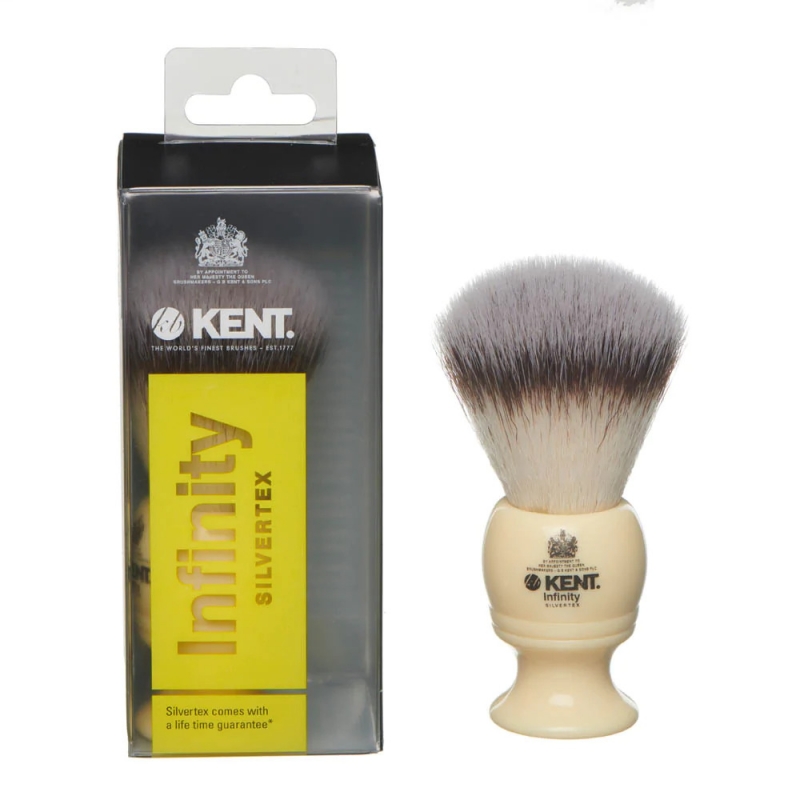 Kent Infinity Silvertex Synthetic Shaving Brush