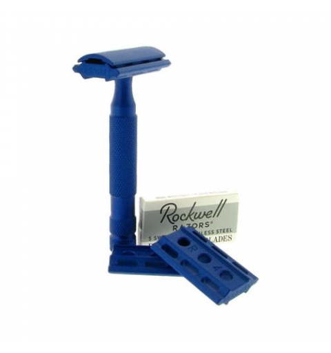 Rockwell Razors 6S Matte Stainless Steel Blue