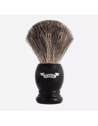 Plisson Shaving Brush Essential Black Decor...