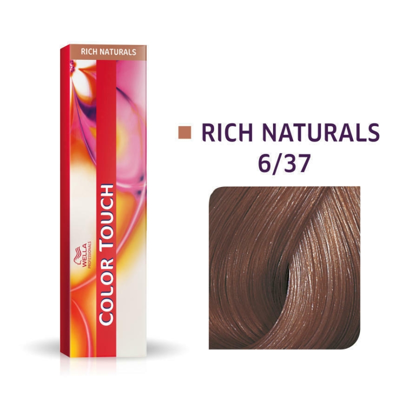 Wella Color Touch Rich Naturals 6/37 Σκούρο Ξανθό Χρυσό Καφέ 60ml